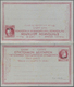 GA Griechenland - Ganzsachen: 1883, 5 L Black, 10 L Red And 10 L Blue Postal Stationery Cards With Overprint "SPE - Entiers Postaux