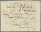 Br Großbritannien - Vorphilatelie: 1773, Folded Letter From LONDON To Lille, France With Black Line Stamp "ANGLET - ...-1840 Prephilately