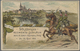 GA Thematik: Tiere-Pferde / Animals-horses: 1912/1913, Bayern. Lot Mit 1 Privat-Postkarte 5 Pf Luitpold "14. Bayer. Turn - Horses