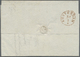 Br Großbritannien - Vorphilatelie: 1844, Folded Letter Sent From LEEDS With Better Transit Mark "Hamburg Over Ams - ...-1840 Préphilatélie