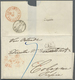 Br Großbritannien - Vorphilatelie: 1857 (Jul 28), Folded Envelope Sent With British MC "LS MR 9 1857" And Tax "7" - ...-1840 Prephilately