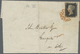 Br Großbritannien: 1840. Envelope (folds, Hinges) Addressed To London Bearing SG 1, 1d Black (Plate 6) Tied By Re - Other & Unclassified