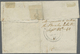 Br Großbritannien: 1840. Envelope (folds, Hinges) Addressed To London Bearing SG 1, 1d Black (Plate 6) Tied By Re - Autres & Non Classés