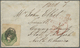 Br Großbritannien: 1853, 1 Shilling Green Embossed Great Example Form Upper Right Corner Margin On Letter From TH - Autres & Non Classés