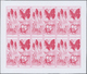 Delcampe - ** Thematik: Tiere-Schmetterlinge / Animals-butterflies: 1973, Burundi. Progressive Proof (6 Phases) For The Four 2fr Va - Butterflies