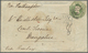 Br Großbritannien: 1853/1855: A Cover And A Letter To India Both Franked By Embossed 1847-55 1s. Green, Cut-to-sh - Autres & Non Classés