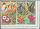 ** Thematik: Tiere-Schmetterlinge / Animals-butterflies: 1973, Burundi, Schmetterlinge Und Blumen Komplette Serie In UNG - Butterflies