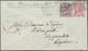 Br Großbritannien: 1857. Envelope (creases, Tears) Addressed To 'Happootelle, Ceylon' Bearing SG 76, 3d Carmine-r - Other & Unclassified