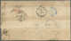 Br Großbritannien: 1858. Envelope Addressed To France Bearing SG 41, 1d Deep-red (9) Tied By London Obliterator W - Autres & Non Classés