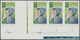 ** Thematik: Tiere-Vögel / Animals-birds: 1970, GDR. IMPERFORATE Horizontal Bottom Margined Strip Of 4 (inclusive One Gu - Other & Unclassified