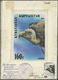 Thematik: Tiere-Vögel / Animals-birds: 1995, Kyrgyzstan. 160 T Griffon/Gänsegeier (Gyps Fulvus) Artwork. Acrylic On Card - Other & Unclassified