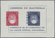 ** Thematik: UPU / United Postal Union: 1964, Guatemala. UPU Congress Vienna Souvenir Sheet With VARIETY: Both Stamps In - U.P.U.