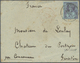 Br Großbritannien - Jersey: 1887. Envelope (fox Spots) To France Bearing Great Britain Jubilee SG 201, 2½d Purple - Jersey