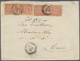 Br Ägypten: 1873. Envelope Addressed To 'His Excellence Abraham Bey, Cairo' Bearing SG 27, 1pi Dull Rose Red (4) Tied By - 1915-1921 British Protectorate