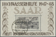 O Saarland (1947/56): 1948, Hochwasser-Blockpaar Mit Stempel "METTLACH B 14.12.48", Jeweils Geprüft Ho - Nuovi