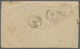 Br Ägypten: 1875. Stampless Envelope (faults) Addressed To Cairo, Egypt Cancelled By Marseille/B.M. Double Ring (Mobile  - 1915-1921 British Protectorate