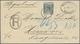 Br Britische Post In Marokko: 1896, 5 Pesetas Slate GIBRALTAR Issue Single Franking On Registered Cover From TANG - Autres & Non Classés