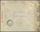 Br Britische Post In Marokko: 1944. Censored Air Mail Envelope (faults/stains) To Algeria Bearing Great Britain S - Other & Unclassified