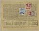 Br Britische Militärpost II. WK: 1948, "B. A. ERITREA" KGVI 10 Sh., 5 Sh., 40 C And 25 C On Franked Telegram Sent - Other & Unclassified