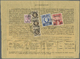 Br Britische Militärpost II. WK: 1948, "B. A. ERITREA" KGVI 10 Sh., 5 Sh., 3x 1 Sh. And 20 C On Franked Telegram - Autres & Non Classés