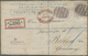 GA Großbritannien - Ganzsachen: 1879, Stat. Registered Envelope (153x96 Mm) With Addtional Franking Of 2 Pieces 2 - 1840 Enveloppes Mulready