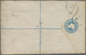 GA Großbritannien - Ganzsachen: 1879, Stat. Registered Envelope (153x96 Mm) With Addtional Franking Of 2 Pieces 2 - 1840 Enveloppes Mulready