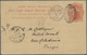 GA Großbritannien - Ganzsachen: 1897. Great Britain Postal Stationery Card 'one Penny' Orange/red Cancelled By Ch - 1840 Mulready Envelopes & Lettersheets