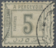 O Ägypten - Portomarken: 1888, 5 P. Grau Gestempelt In Der Type "I = Ohne Punkt Nach Piastres". Michel 320,- € - Other & Unclassified