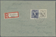 Br Bizone: 1946, 80 Pfg AM-Post Schwarzviolettultramarin, Gez. L11, Mischfrankatur Mit 4 Pfg Auf R-Brie - Altri & Non Classificati