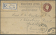 GA Irland: 1916. Great Britain Registered Postal Stationery Envelope 3d Brown (tropical) Cancelled By Bollinadee/ - Covers & Documents