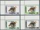 ** Äthiopien: 1994 "African Development Bank 30th Anniversary" Set Of Four Top Left Corner Marginal "Simien Fox" Stamps  - Ethiopie