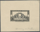 (*) Algerien: 1936, "Arc De Lambese", Epreuve D'artiste In Black, Without Value, Sized 7,2:5,7 Cm, With Signature (thin  - Algeria (1962-...)