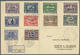 Br Island: 1930, Allthing, All 16 Values On 2 Registered Letters, Mi. For Used 850,- € - Other & Unclassified