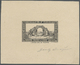 (*) Algerien: 1936, 90c. "Arc De Lambese", Epreuve D'artiste In Black, Sized 7,7:6,1 Cm, With Signature. Maury 117 - Algeria (1962-...)