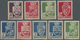 ** Algerien: 1942, Coat Of Arms Nine Different IMPERFORATE Stamps, Mint Never Hinged And Signed Brun - Algeria (1962-...)