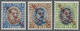 * Island: 1933, Hópflug, Complete Set Of Three Values (1kr. Round Upper Right Corner), Mint O.g. With Hinge Remn - Other & Unclassified