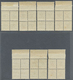 ** Island - Dienstmarken: 1904, Berne Printing, 3a. To 50a., Complete Set As Top Marginal Blocks Of Four, Perf. 1 - Service