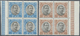 ** Island - Dienstmarken: 1920/1930, Christian, 3a. To 5kr., Set Of Ten Values As Blocks Of Four, Unmounted Mint - Service