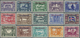 ** Island - Dienstmarken: 1930, Allthing, Overprint Issue, 3a. To 10kr., Complete Set Of 16 Values (incl. Airmail - Service