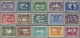 ** Island - Dienstmarken: 1930, Allthing, Overprint Issue, 3a. To 10kr., Complete Set Of 16 Values (incl. Airmail - Officials