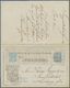 GA Island - Ganzsachen: 1880, 1. Jan.:  Unseperated Postal Stationery Double Card, Both Parts Commercially Used. - Entiers Postaux