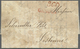 Br Italien - Vorphilatelie: 1834, CHOLERA-Faltbrief Mit Rotem L1 "GENOVA" Nach Lissabon Mit Rotem Tax-L1 "360" So - ...-1850 Préphilatélie