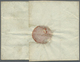 Br Argentinien - Vorphilatelie: 1802. Stampless Envelope Addressed To France Cancelled By 'Buenos/Ayres' Hand-stamp In R - Préphilatélie