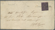 Br Italien - Altitalienische Staaten: Parma: 1852, Coat Of Arms 25 C Black On Violet Paper (tied On Lower Right, - Parma
