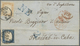 Br Italien - Altitalienische Staaten: Sardinien: 1855/58, 20 C. Indigo First Plate And 80 C. Dull Orange On Folde - Sardinia