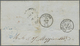 Br Italien - Altitalienische Staaten: Sardinien: 1855/58, 20 C. Indigo First Plate And 80 C. Dull Orange On Folde - Sardinia