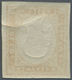 * Italien - Altitalienische Staaten: Sardinien: 1858: 80 Centesimi Orange With Inverted Centerpiece ("effige Cap - Sardaigne