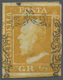 O Italien - Altitalienische Staaten: Sizilien: 1859 King Ferdinand II. ½g. Orange, Used With The Ornament Oblite - Sicile