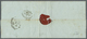 Br Victoria: 1855 (27.8.), Folded Entire Bearing Half-Length 3d. Deep Blue And 2d. Pinky Red (both Partly Cut Into Margi - Storia Postale