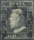 O Italien - Altitalienische Staaten: Sizilien: 1859, 20gr. Greyish Slate, Fresh Colour, Full Margins, Neatly Can - Sicile
